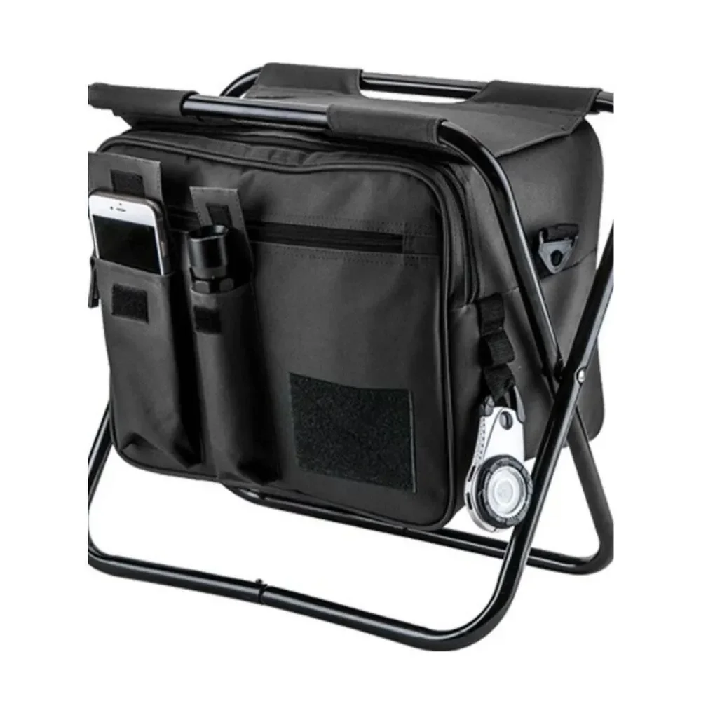 Mercedes Black Men’s Basecamp Cooler Bag with Integrated Foldable Stool